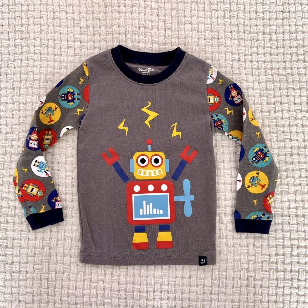 Robot Pajama Top